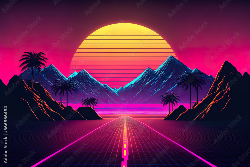 Beach Retro Wave Wallpaper HD Artist 4K Wallpapers Images Photos and  Background  Wallpapers Den