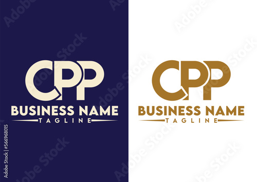 Letter CPP logo design vector template, CPP logo photo