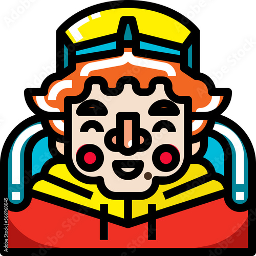 mountaineer filled outline icon