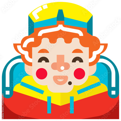 mountaineer flat icon