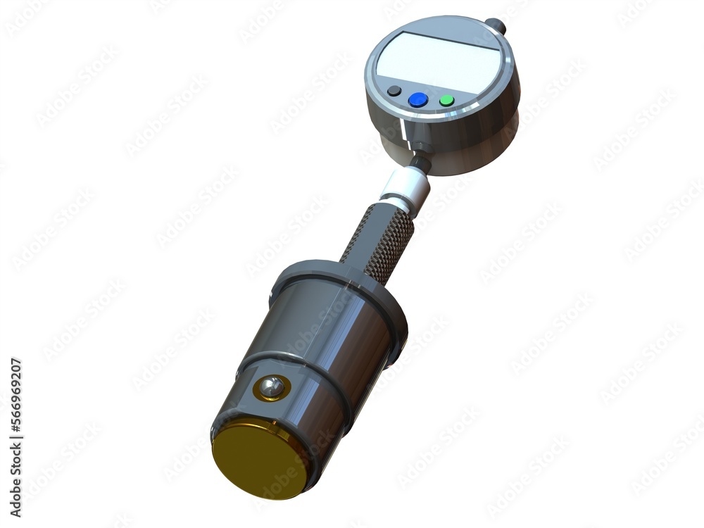 MECHANICAL BORE GAUGE FOR INTERNAL DIAMETERS 3D RENDERING MECHANICAL BORE GAUGE FOR INTERNAL DIAMETERS 3D RENDERING