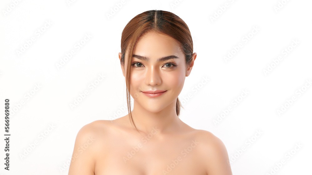 Beautiful young asian woman with clean fresh skin on white background, Face care, Facial treatment, Cosmetology, beauty and spa, Asian women portrait. Beautiful young asian woman with clean fresh skin on white background, Face care, Facial treatment, Cosmetology, beauty and spa, Asian women portrait.