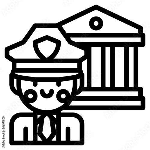 guard,security outline icon