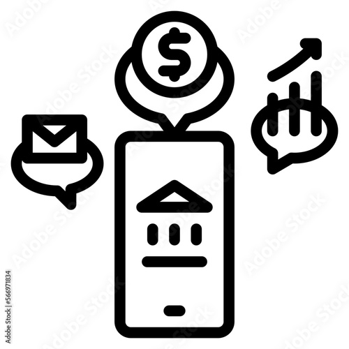 mobile outline icon