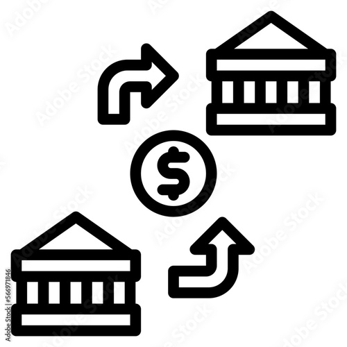 transfer outline icon