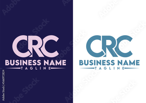 Letter CRC logo design vector template, CRC logo photo
