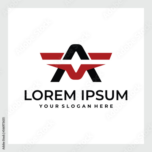 aviation logo vector creative design template