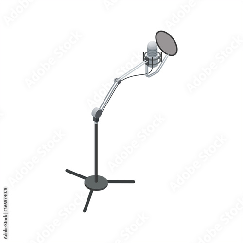 microphone on white background