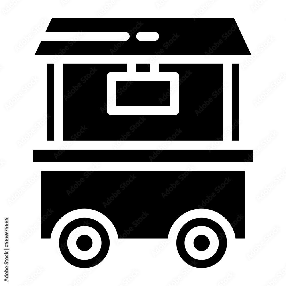 food stall glyph food stall glyph