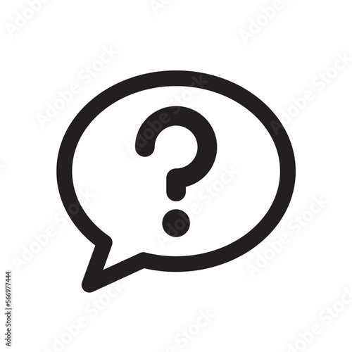 疑問　アイコン（線の太さ三種）