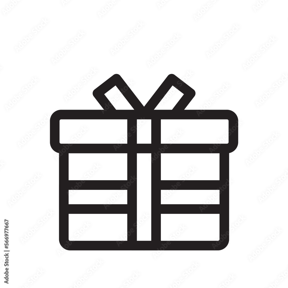 プレゼント　アイコン（線の太さ三種）