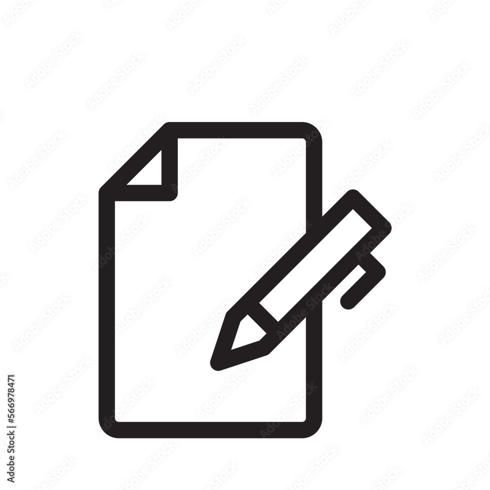 記録 記入 アイコン(線の太さ三種) 記録 記入 アイコン(線の太さ三種)