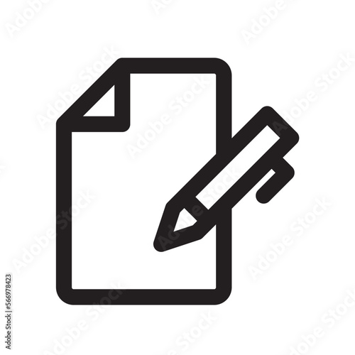 記録　記入　アイコン（線の太さ三種）
