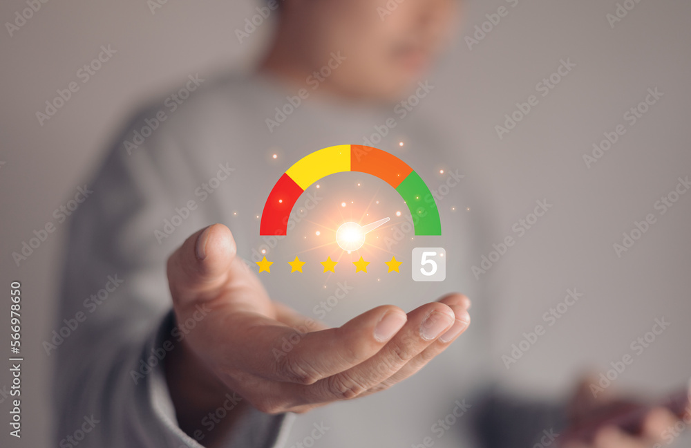 businessman pressing social network icon businessman pressing social network icon