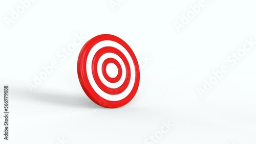 Arrow hit the target and goals 3d
animation