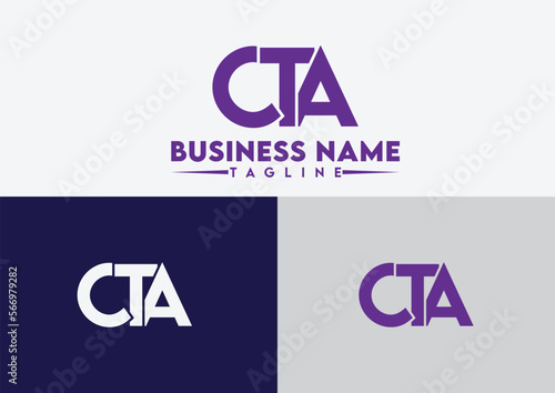 Letter CTA logo design vector template, CTA logo