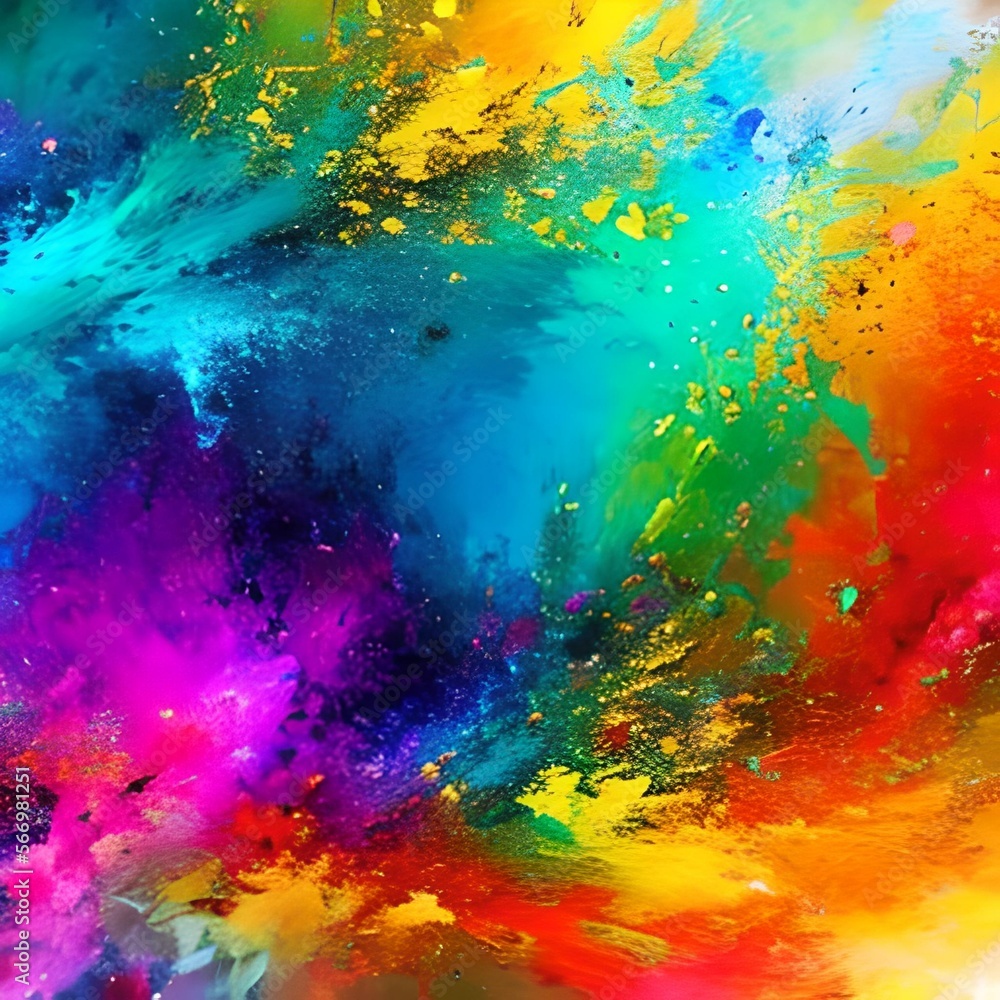Abstract colorful background created with Generative AI technology