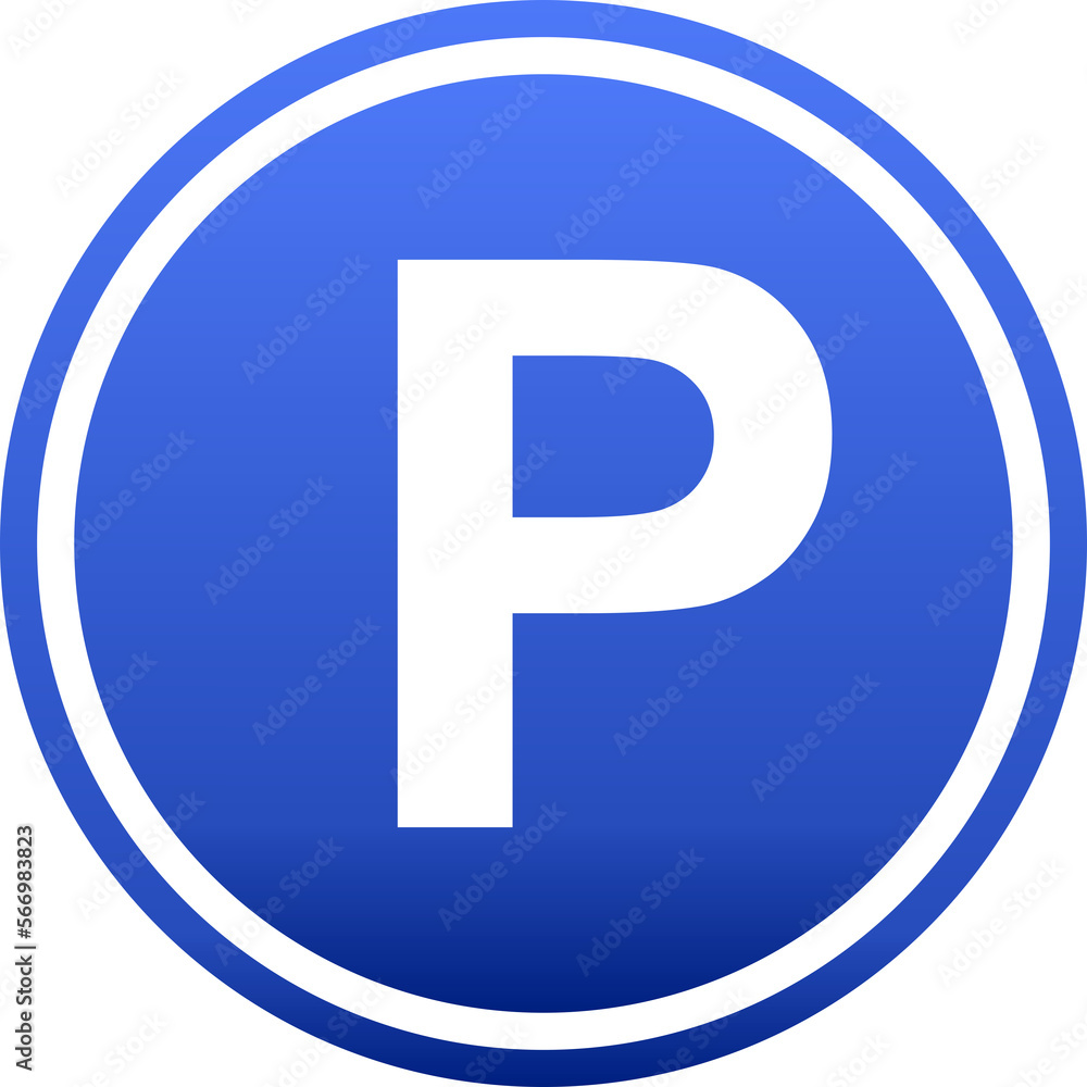 Parking sign symbol icon blue design transparent background Parking sign symbol icon blue design transparent background