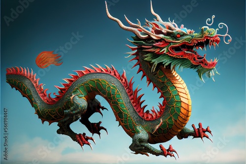 Chinese dragon illustration © Kim
