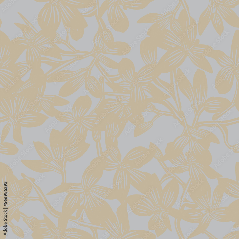 Oriental Floral Seamless Pattern Design Background Oriental Floral Seamless Pattern Design Background