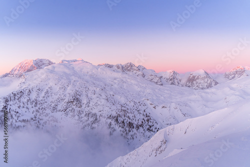 Winter mountain landscape. View from mount Zvoh. © Ivan