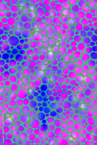 Abstract blurred background with colorful balls. Seamless pattern.