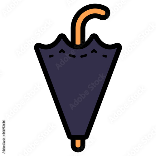closed umbrella illustration