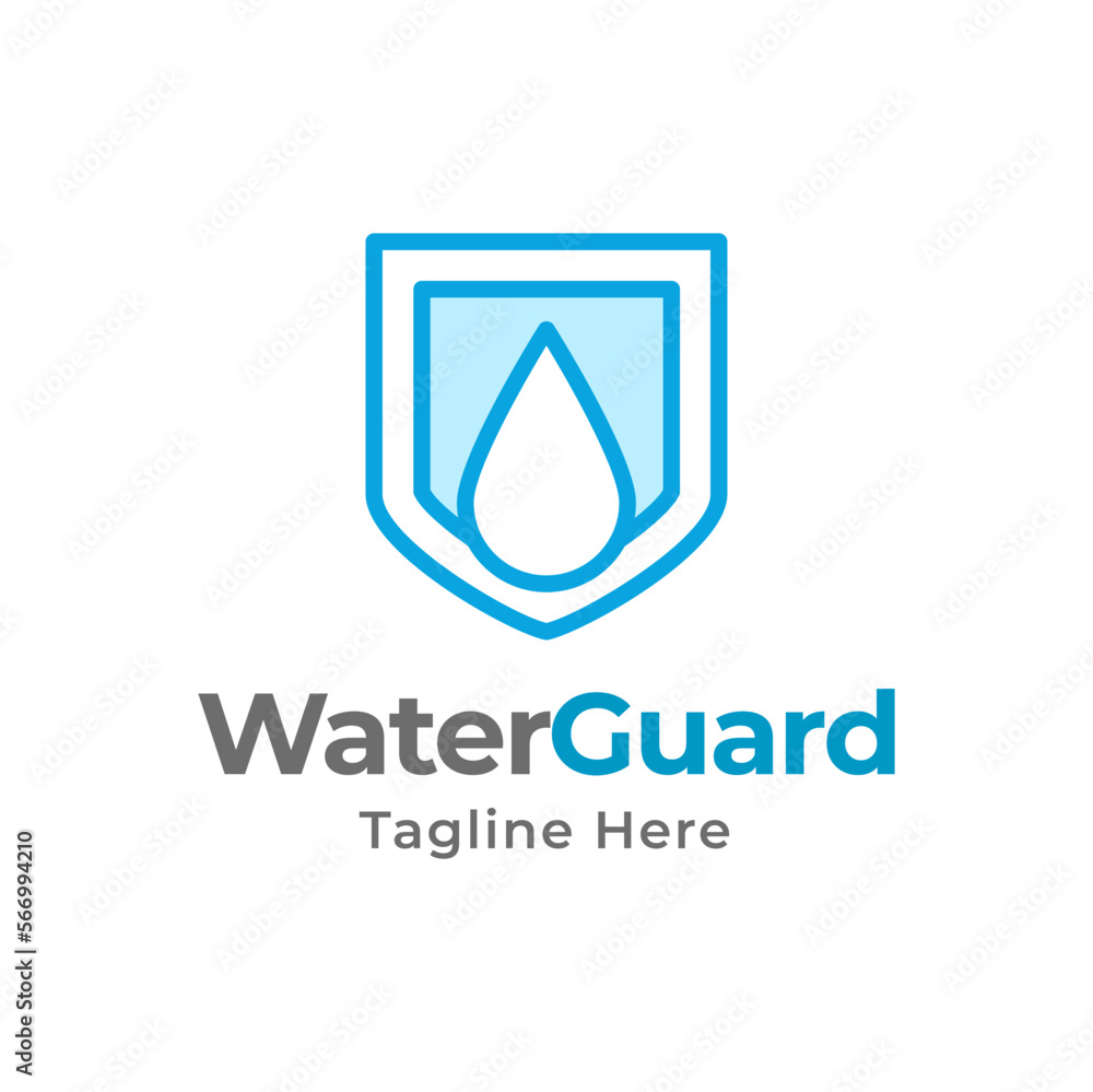 Water guard logo template illustration Water guard logo template illustration