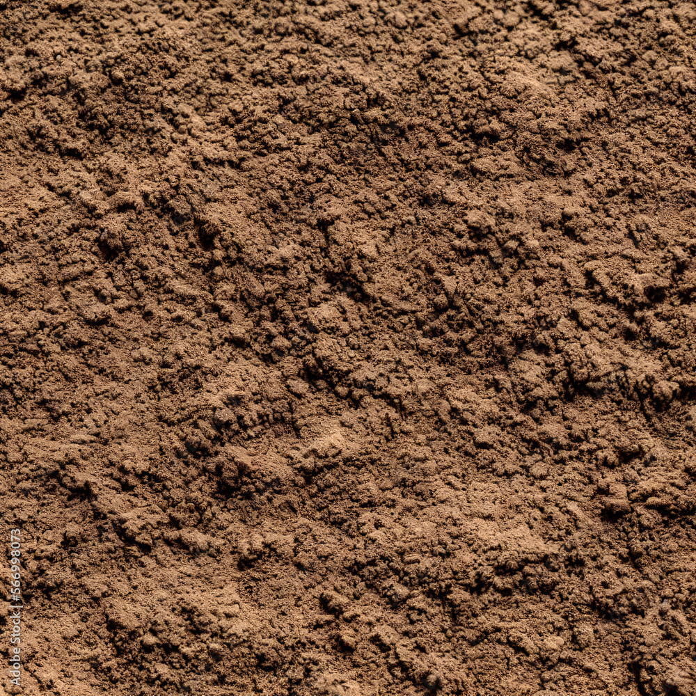 High-Resolution Image of Dirt Texture Background Showcasing the Unique and Natural Characteristics of Soil, Perfect for Adding a Distinctive and Rustic Element to any Design Project