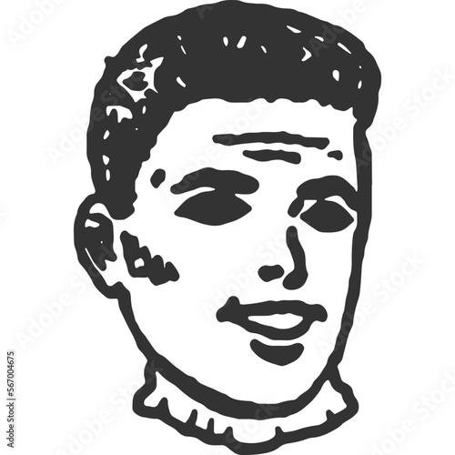 Odd Mask Vintage Illustration Vector