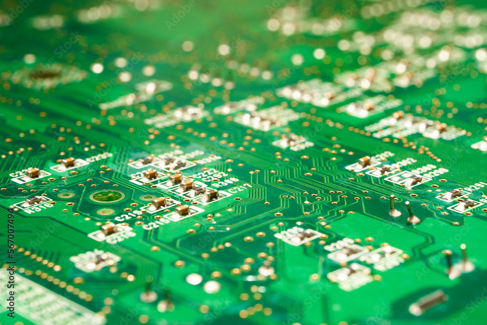コンピューターの電子回路 StockFoto Adobe Stock