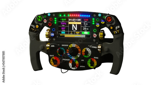 Картината върху платно F1 steering wheel