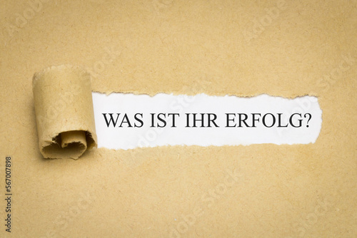 Was ist Ihr Erfolg?