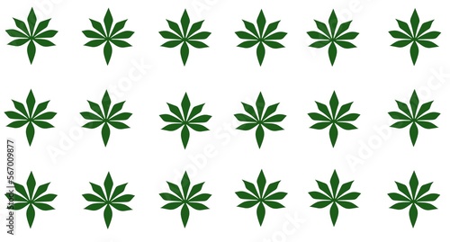Green leaf theme background design