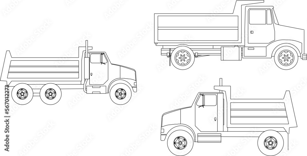 Old truck illustration vector sketch