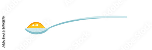 Spoon with sugar, salt, flour or other ingredient icon
