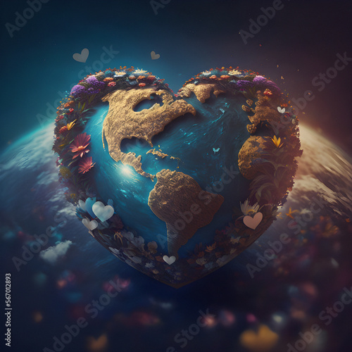 heart shaped earth © Azer