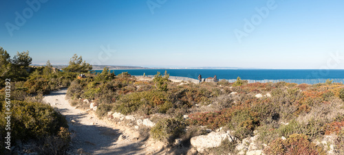 Panorama de la falaise de Leucate