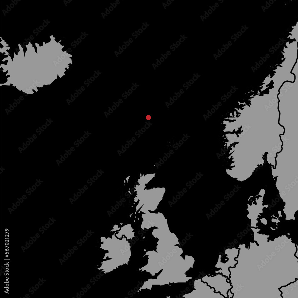 Pin map with Faroe Islands flag on world map. Vector illustration.