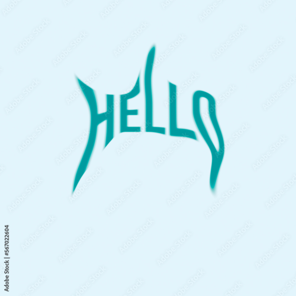 Obraz premium Hello Logo