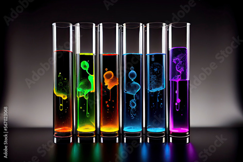 science laboratory test tubes , lab equipment for research new medical