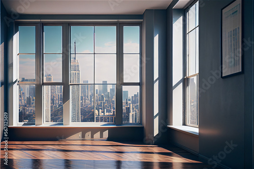 Empty apartment room with m...