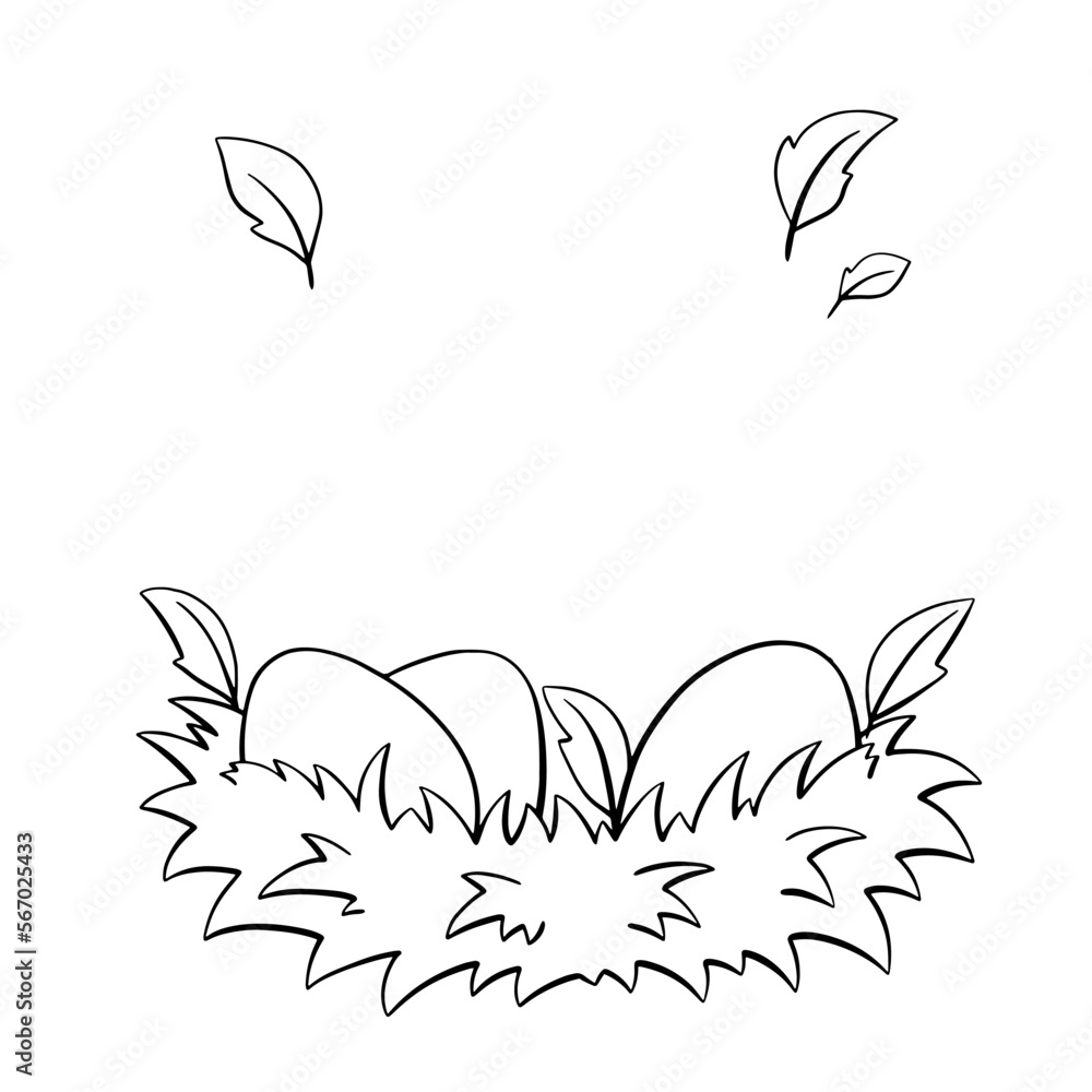 Outline contour. Design element. Vector illustration isolated on white background. Template for books, stickers, posters, cards, clothes.
