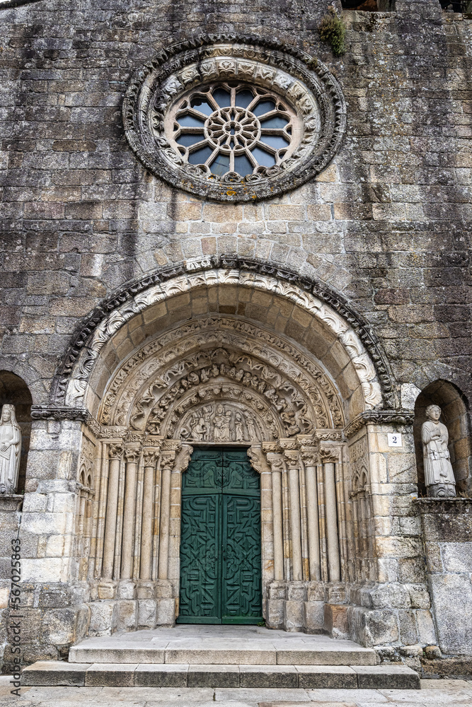 Church of Santa Maria del Azogue at Plaza de Andrade in Betanzos, Galicia, Spain