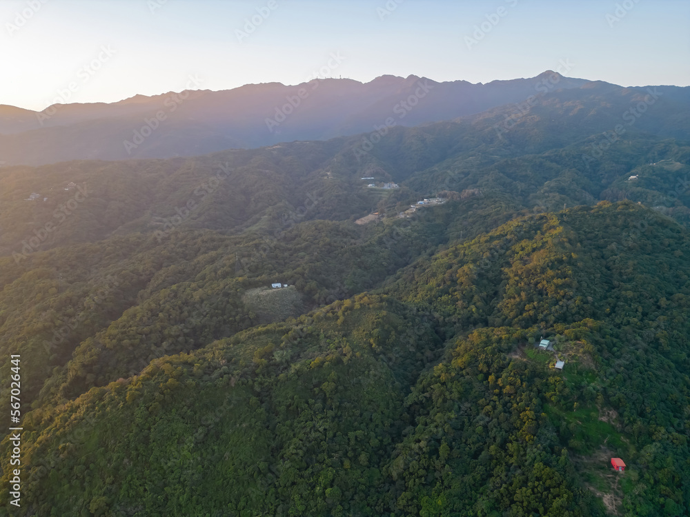 Aerial view of the landscape of Toucheng Township area