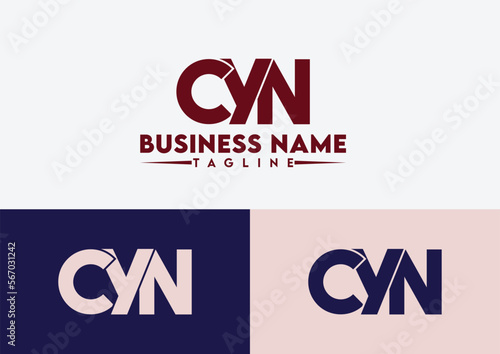 Letter CYN logo design vector template, CYN logo photo