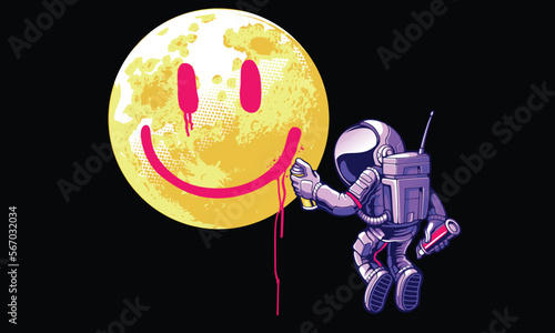"Graffiti art astronauts" vector illustration design.
The design is suitable for use on t-shirts and posters.
