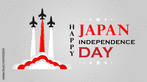 Japan independence day celebration background. Vector design.