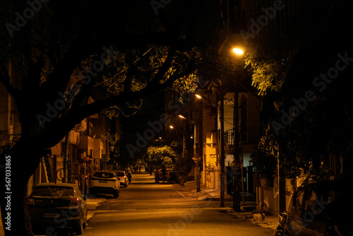 Bengaluru alley in the night