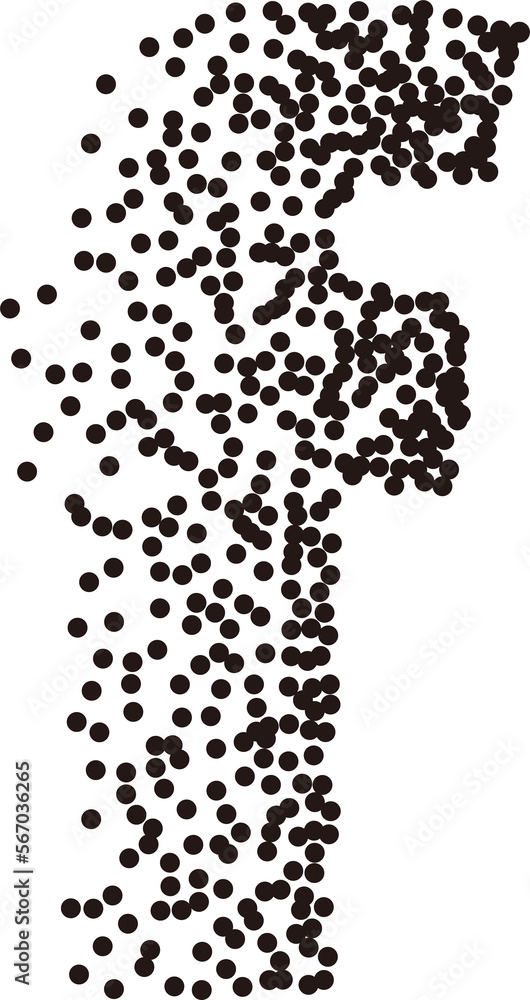 Black white stipple gradient dots lowercase alphabet letter Black white stipple gradient dots lowercase alphabet letter